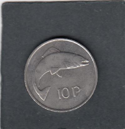 Beschrijving: 10 Pence FISH   